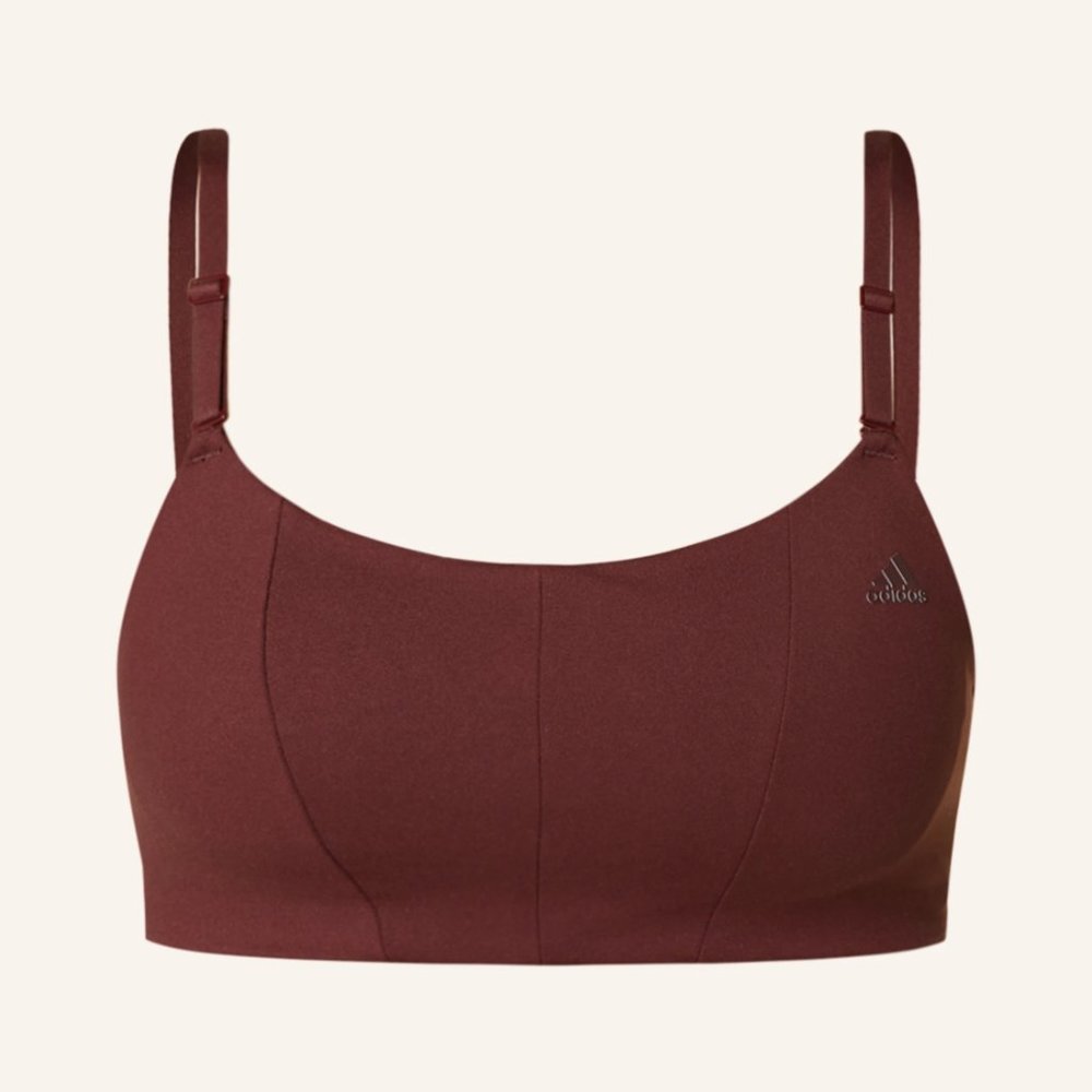 NWT Adidas Performance sport bra yoga studio purple size M